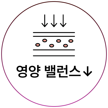 영양 밸런스 저하