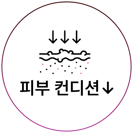 피부 컨디션 저하
